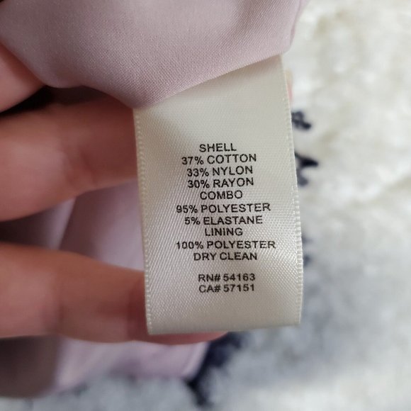 Eliza J Dress Womens 12 Sheath 3/4 Bell Sleeves Lace Lined Scallop Edge Purple - Picture 8 of 16